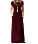 DEARCASE Long Sleeve Loose-Fitting Maxi Dress